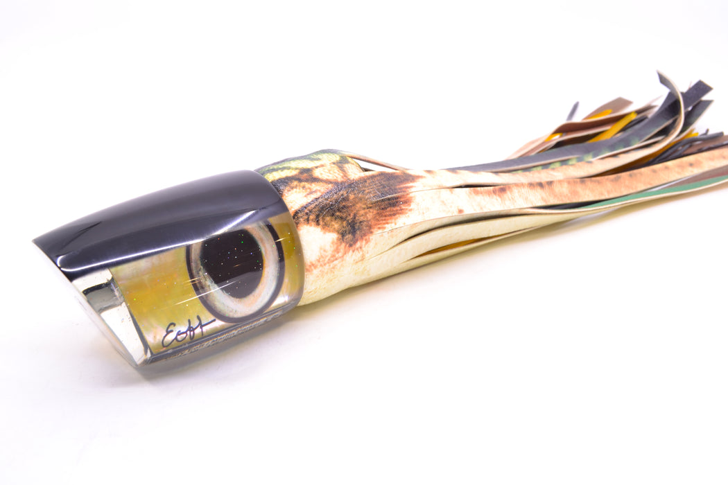 Marlin Magic Golden MOP Black Back Taxi Eyes Large Ruckus 14" 13oz ALV Vinyl Mackerel GZE