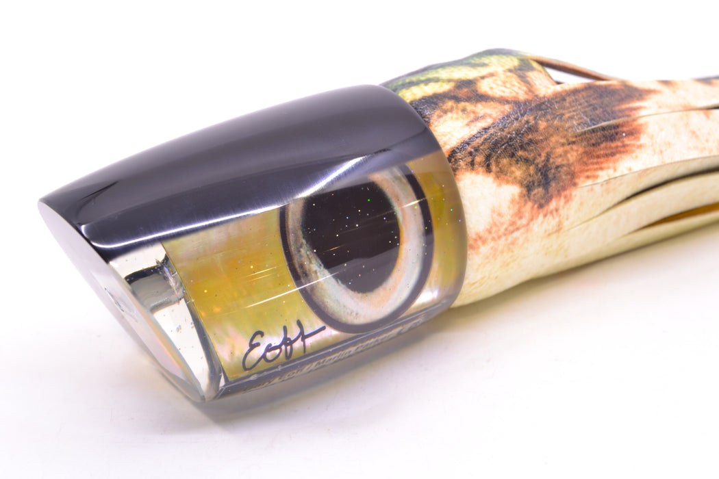 Marlin Magic Golden MOP Black Back Taxi Eyes Large Ruckus 14" 13oz ALV Vinyl Mackerel GZE