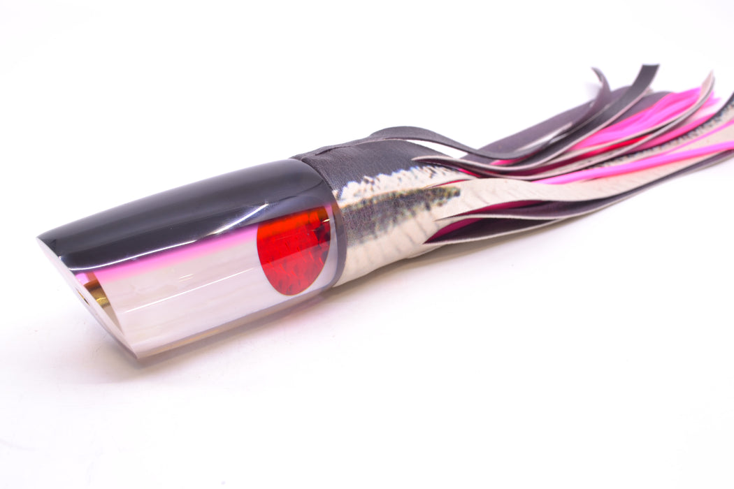 Crampton Baits Real White MOP Black-Pink Back Red Eyes HoG 14" 8.6oz ALV Black Ballyhoo
