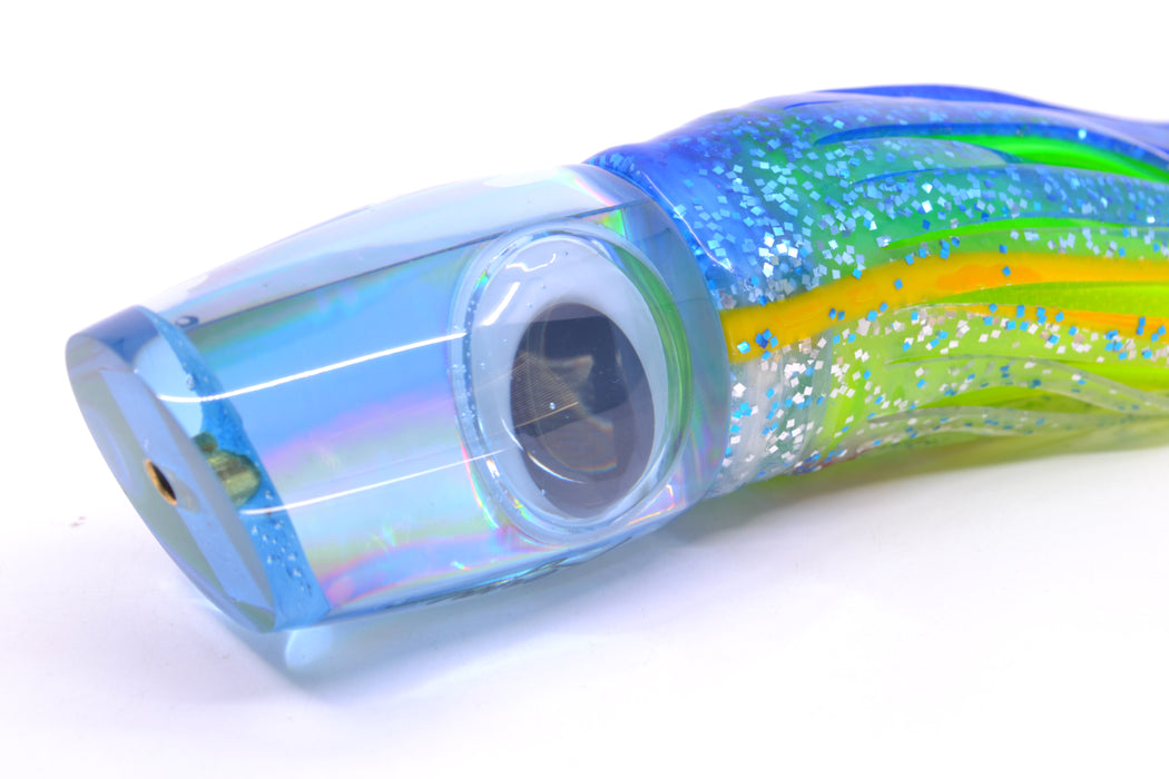 Koya Lures Ice Blue Rainbow Doll Eyes Small 861 10" 7oz Skirted Blue-Yellow-Silver GZE