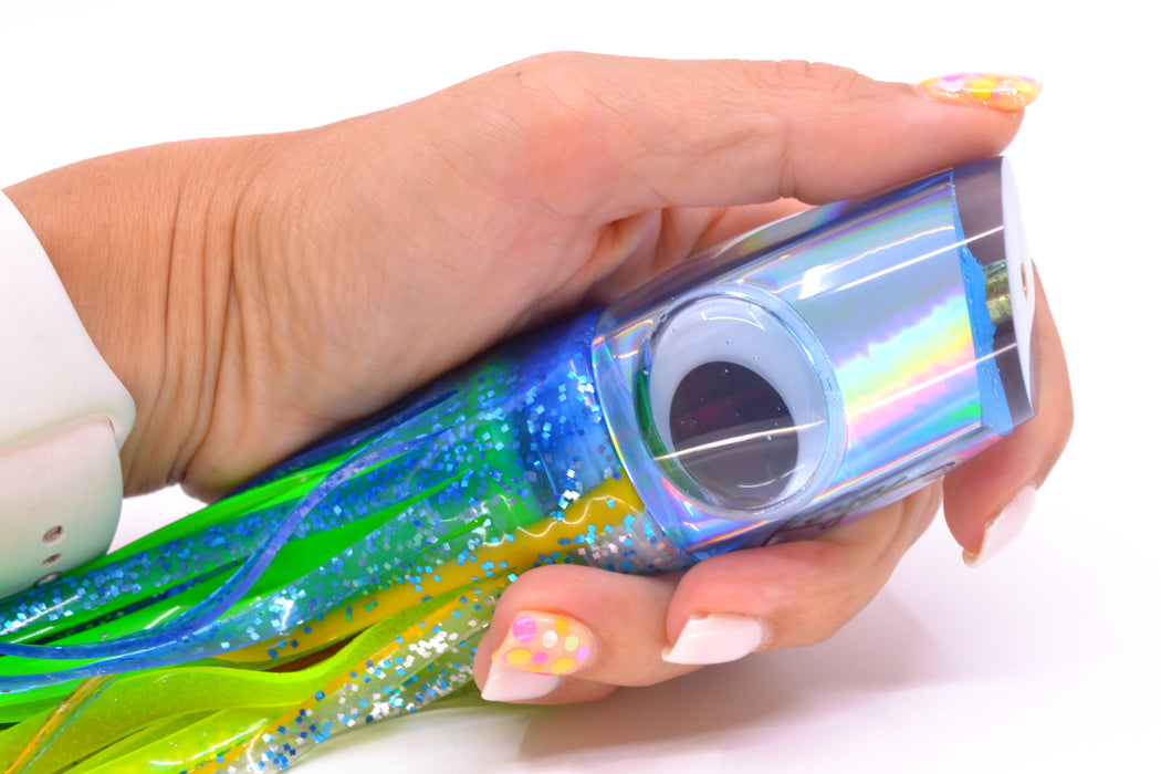 Koya Lures Ice Blue Rainbow Doll Eyes Small 861 10" 7oz Skirted Blue-Yellow-Silver GZE