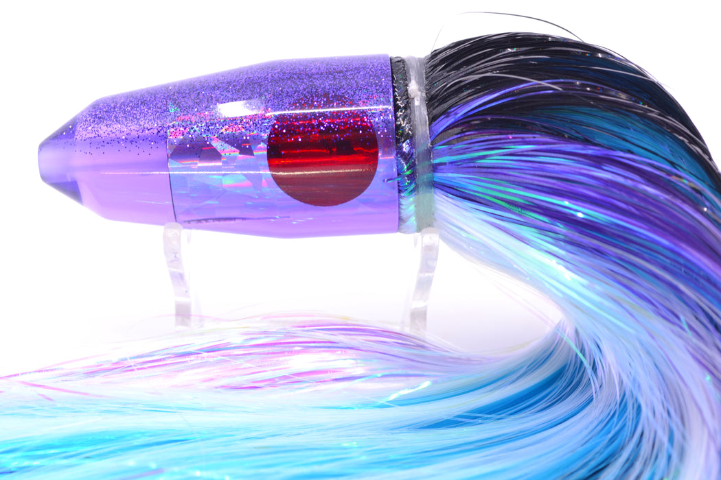 TANTRUM Lures Purple Rainbow Purple Back Medium Bullet 9" 7oz EZ Flash Black-Purple-White