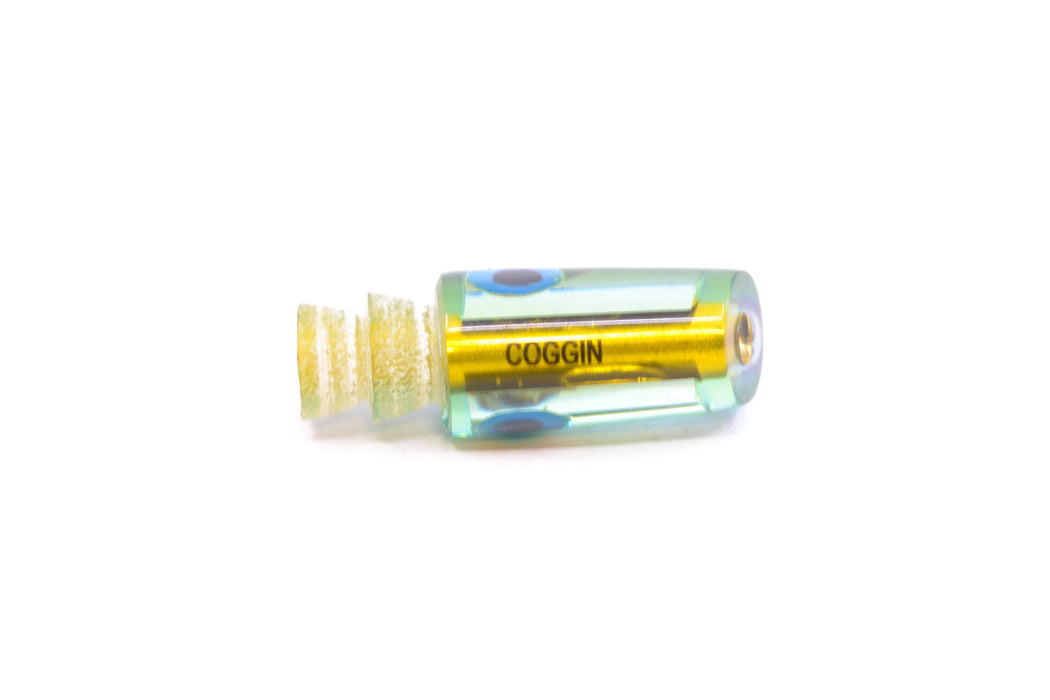 Coggin Lures Blue-Yellow Mirrored Mini Baby Peanut Stick 4.5" 0.5oz GZE