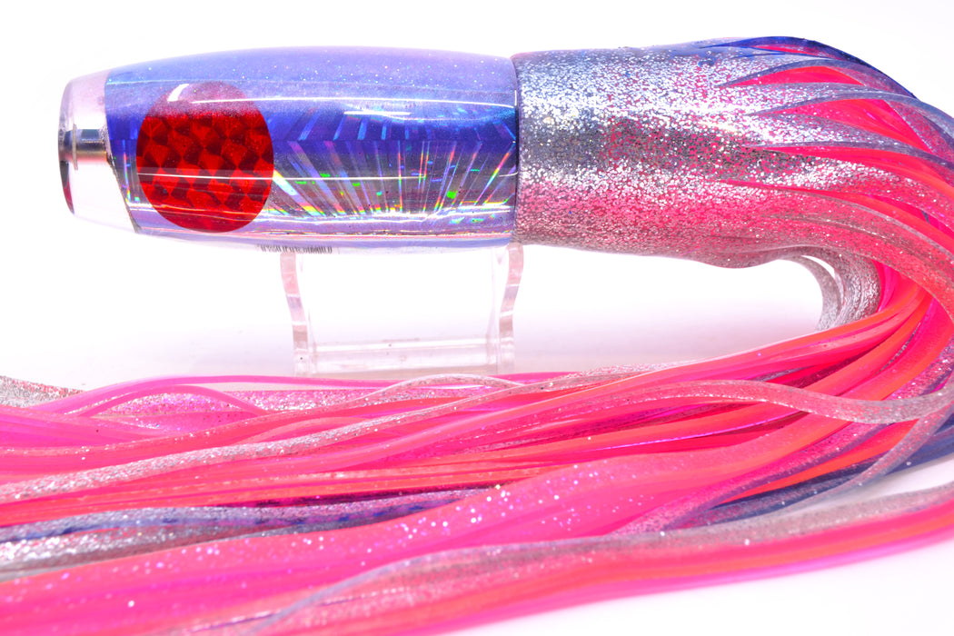 Tsutomu Lures Purple-Silver Rainbow Starburst Purple Back Ante Invert 12" 9.7oz Skirted