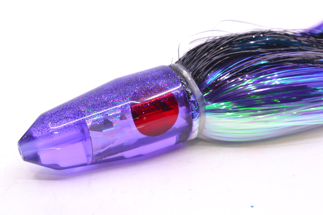 TANTRUM Lures Purple Rainbow Purple Back Medium Bullet 9" 7oz EZ Flash Black-Purple-White