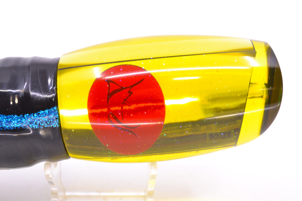 Bonze Lures Yellow Mirrored Red Eyes Submission 14" 13oz Skirted Yellowfin GZE
