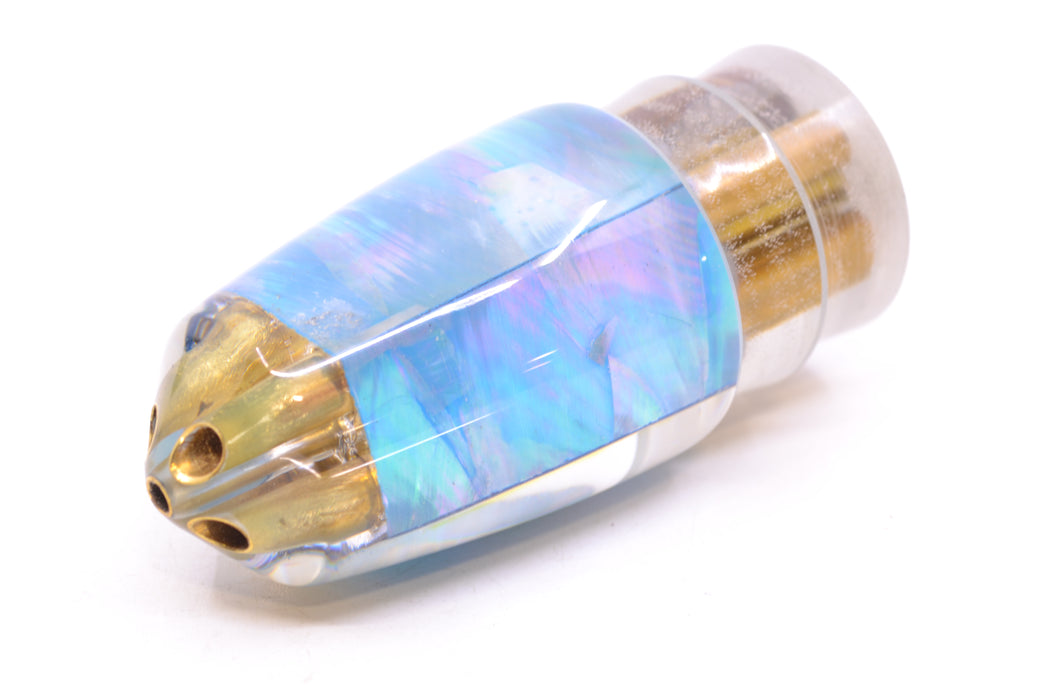 Koya Lures Ice Blue MOP 4-Hole Bullet 9"+ 6oz GZE