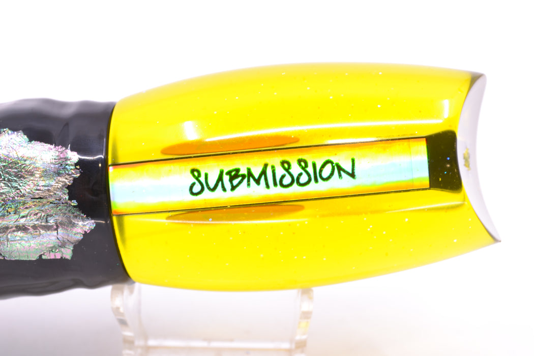 Bonze Lures Yellow Mirrored Red Eyes Submission 14" 13oz Skirted Yellowfin GZE