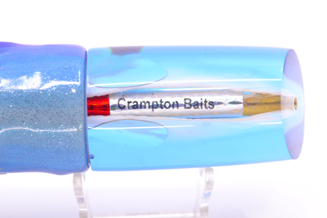Crampton Baits Real White Ripple MOP Blue Back Red Eyes HoG 14" 8.6oz Fire Tailz Blueberry