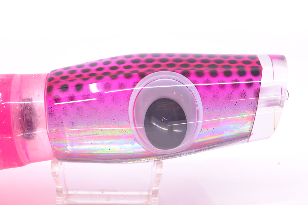 Big T Lures Pink-Silver Pearl Black Dotted Back Leopard 12" 10.7oz Skirted Pink/Pink GZE