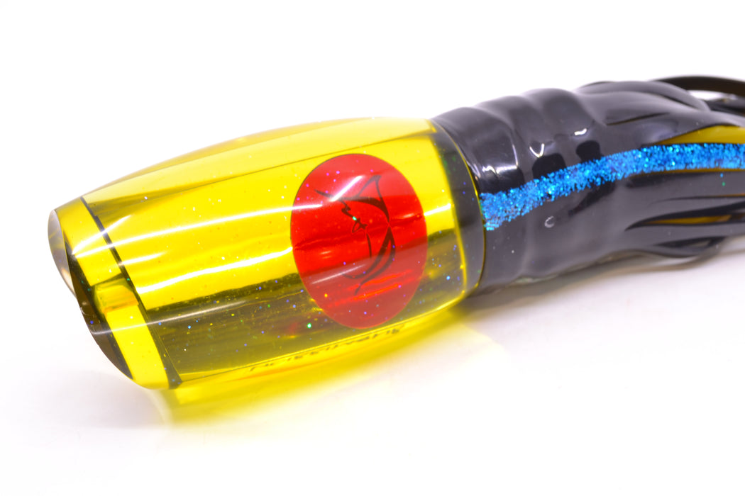 Bonze Lures Yellow Mirrored Red Eyes Submission 14" 13oz Skirted Yellowfin GZE