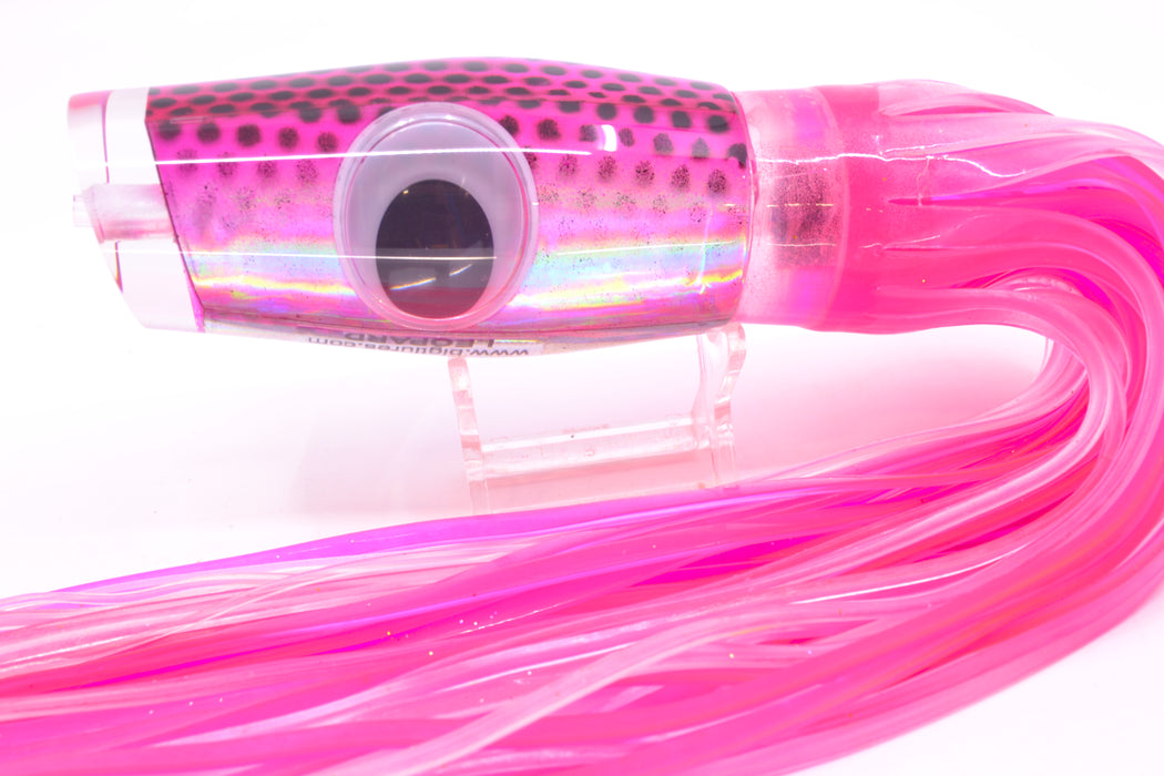Big T Lures Pink-Silver Pearl Black Dotted Back Leopard 12" 10.7oz Skirted Pink/Pink GZE