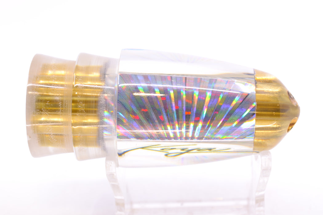 Koya Lures Silver Rainbow Starburst 1/4" Jet Clean Sweep Bullet 10" 5.5oz GZE