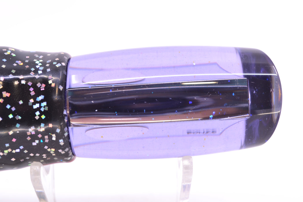 Bonze Lures Light Purple Mirrored Red Eyes El Matador 10" 8oz Skirted Black