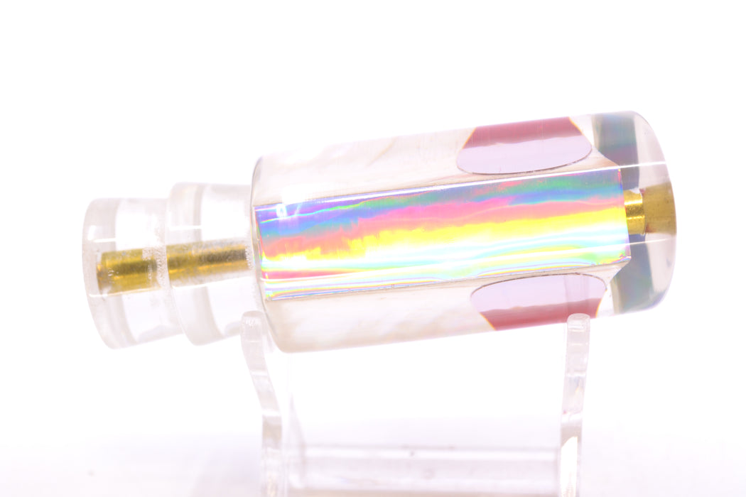 Koya Lures White Angel Wing MOP Red Eyes Tube 9" 3oz GZE