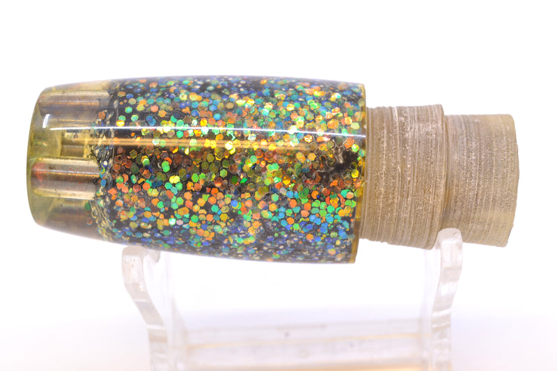 Unknown Lures Black Glittered 4-Hole Invert 7" 3.9oz New Pre-Owned