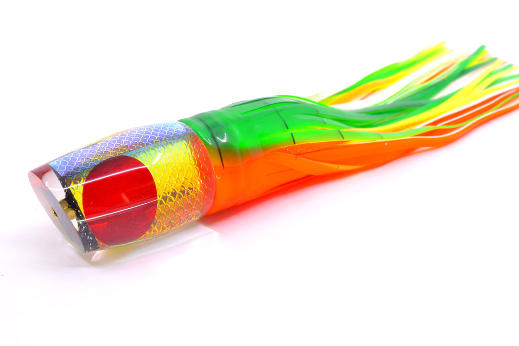 Koya Lures Rainbow Scale Red Eyes Small 861 10" 7oz Skirted Guacamaya GZE