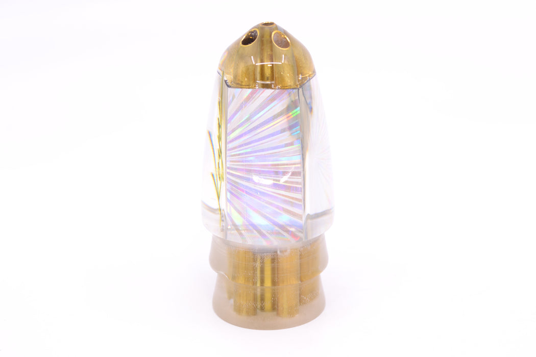 Koya Lures Silver Rainbow Starburst 1/4" Jet Clean Sweep Bullet 10" 5.5oz GZE