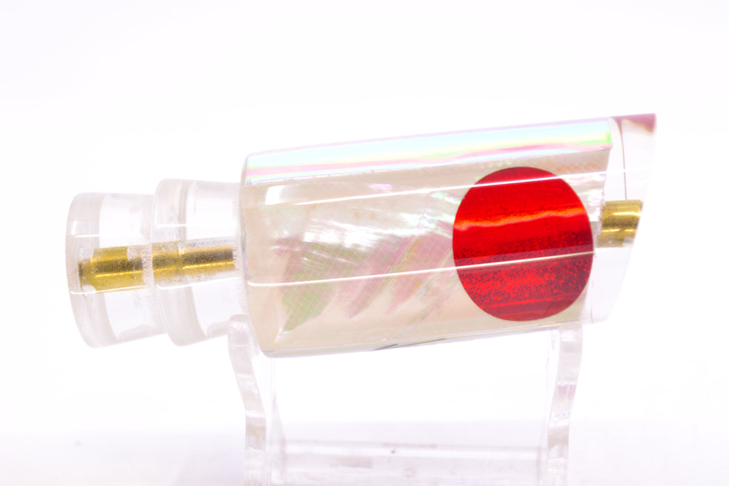 Koya Lures White Angel Wing MOP Red Eyes Tube 9" 3oz GZE