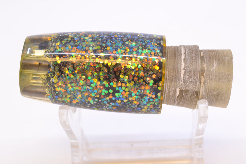Unknown Lures Black Glittered 4-Hole Invert 7" 3.9oz New Pre-Owned