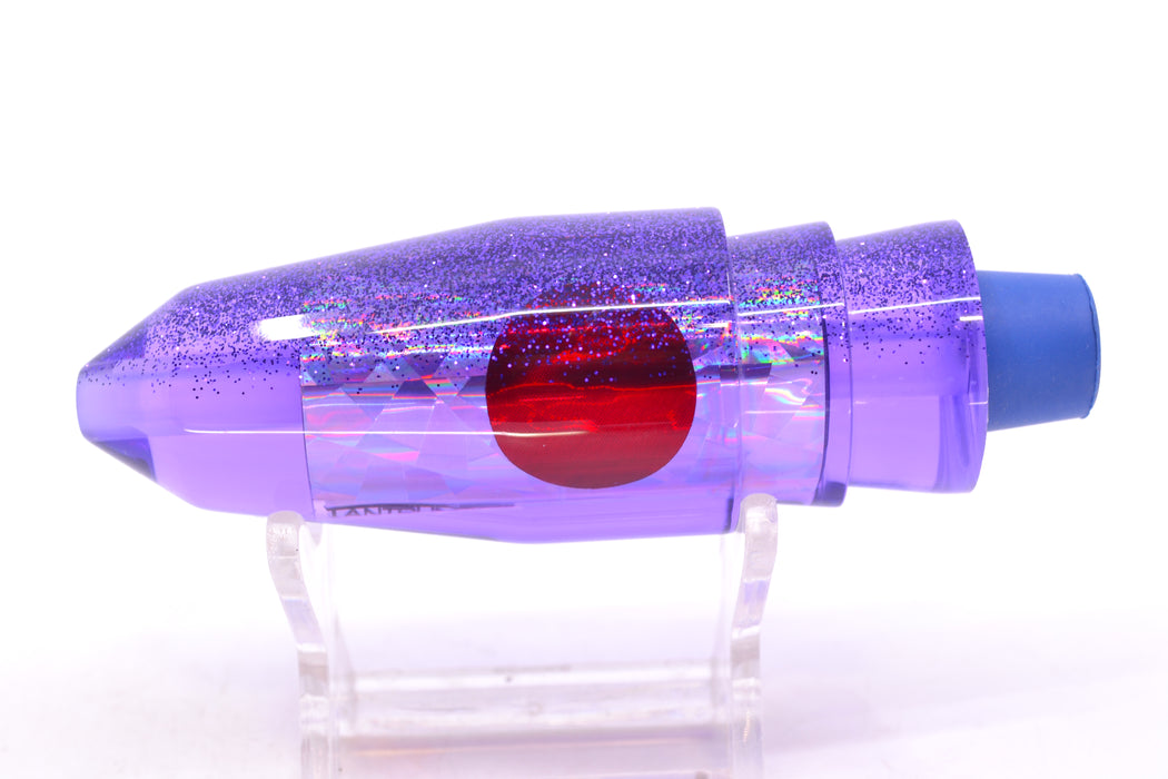 TANTRUM Lures Purple Rainbow Purple Glitter Back Red Eyes Medium Bullet 9" 5.5oz