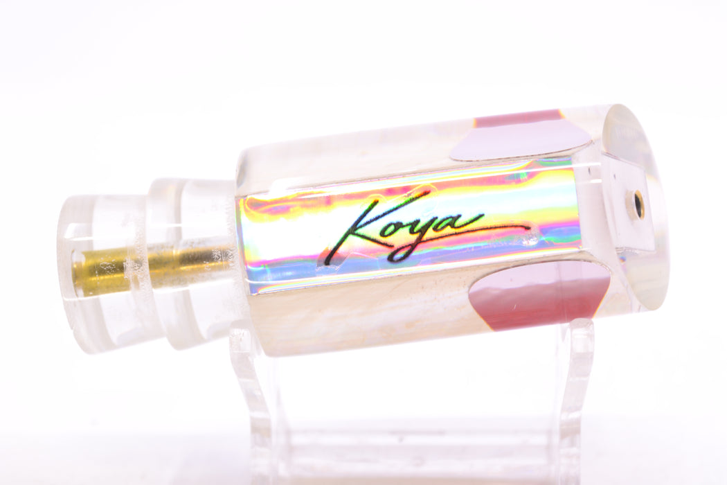 Koya Lures White Angel Wing MOP Red Eyes Tube 9" 3oz GZE
