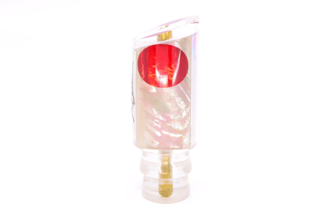 Koya Lures White Angel Wing MOP Red Eyes Tube 9" 3oz GZE