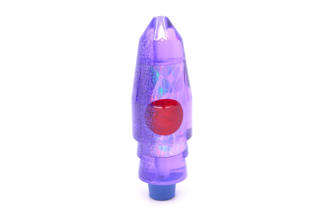 TANTRUM Lures Purple Rainbow Purple Glitter Back Red Eyes Medium Bullet 9" 5.5oz