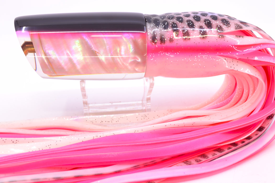Crampton Baits Real Gold Ripple MOP Black-Pink Back No Eyes HoG 14" 10.5oz BOM Skirted GZE