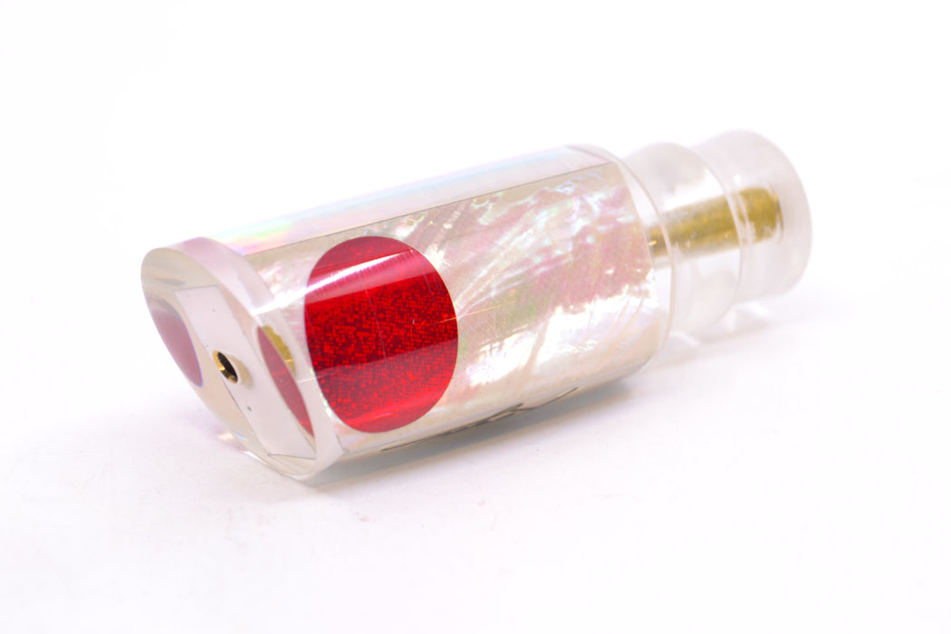 Koya Lures White Angel Wing MOP Red Eyes Tube 9" 3oz GZE