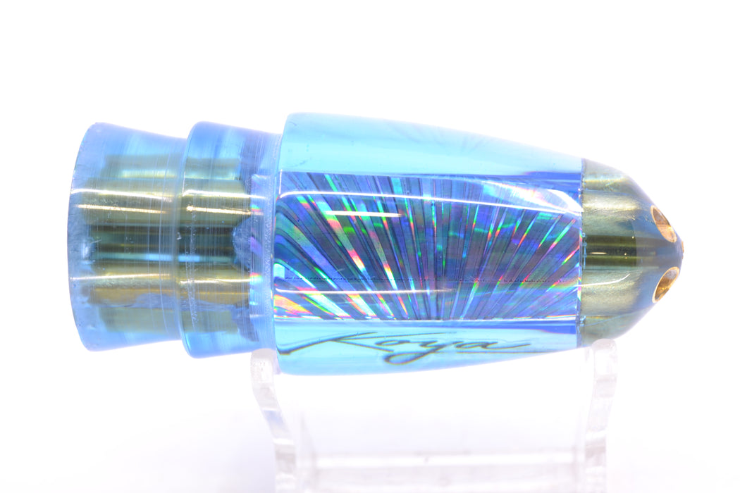 Koya Lures Ice Blue Rainbow Starburst 1/4" Jet Clean Sweep Bullet 10" 5.5oz GZE