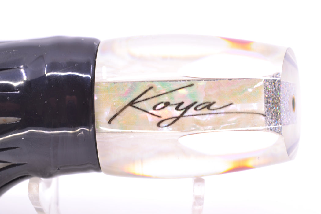 Koya Lures White Awabi Red Eyes Small 861 10" 7oz Skirted White Aurora-Black GZE