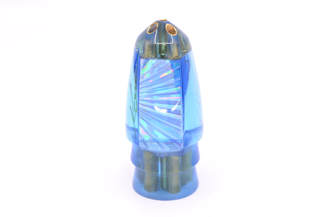 Koya Lures Ice Blue Rainbow Starburst 1/4" Jet Clean Sweep Bullet 10" 5.5oz GZE
