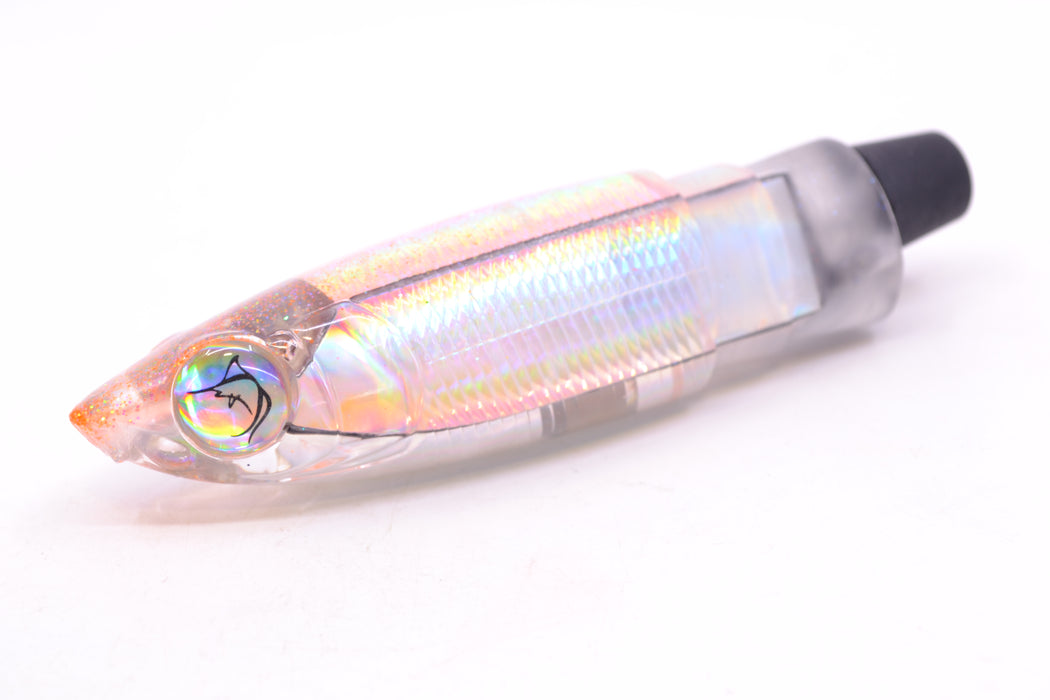 Bonze Lures Silver Rainbow Orange Iridescent Back Weapon 9" 6.8oz