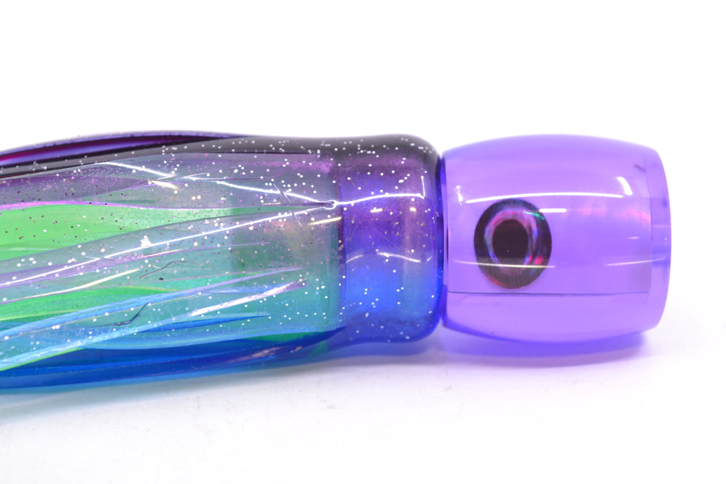 Moyes Lures Purple MOP Taxi Eyes Tang 5" 3oz Skirted Purple-Blue/Green GZE