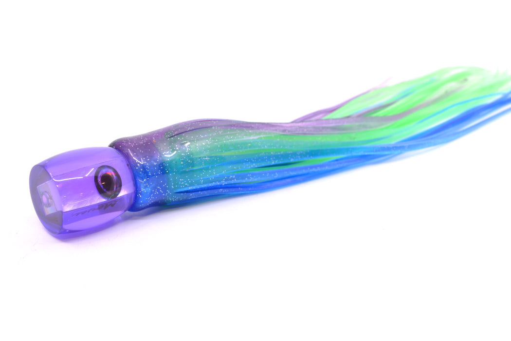 Moyes Lures Purple MOP Taxi Eyes Tang 5" 3oz Skirted Purple-Blue/Green GZE