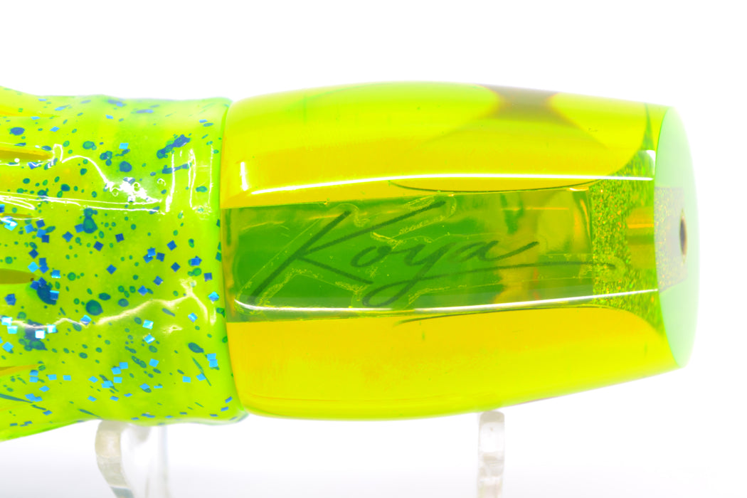 Koya Lures Green Mirrored Red Eyes Small 861 10" 7oz Skirted Mahi GZE