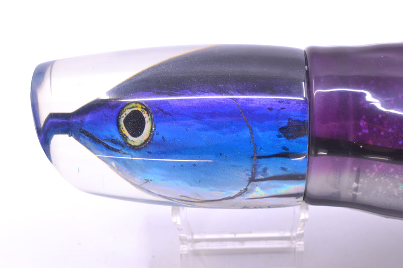 Ali'i Kai Lures Skipjack Fish Head XL Kill Switch 14" 15.8oz Skirted Purple Skipjack