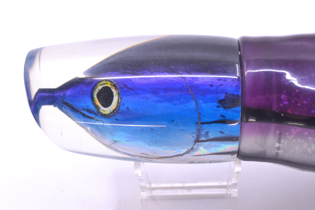Ali'i Kai Lures Skipjack Fish Head XL Kill Switch 14" 15.8oz Skirted Purple Skipjack