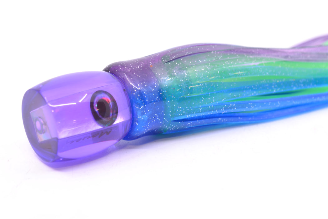 Moyes Lures Purple MOP Taxi Eyes Tang 5" 3oz Skirted Purple-Blue/Green GZE