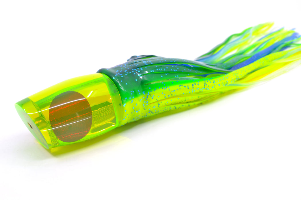 Koya Lures Green Mirrored Red Eyes Small 861 10" 7oz Skirted Mahi GZE
