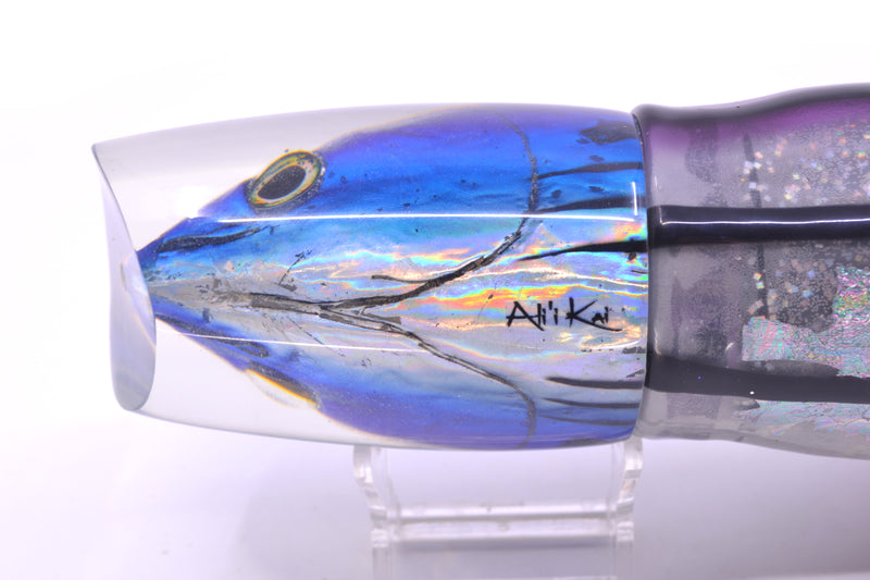 Ali'i Kai Lures Skipjack Fish Head XL Kill Switch 14" 15.8oz Skirted Purple Skipjack