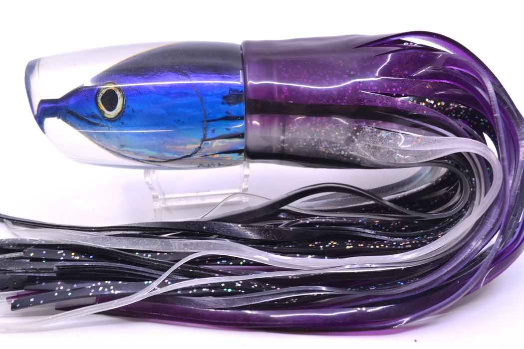Ali'i Kai Lures Skipjack Fish Head XL Kill Switch 14" 15.8oz Skirted Purple Skipjack