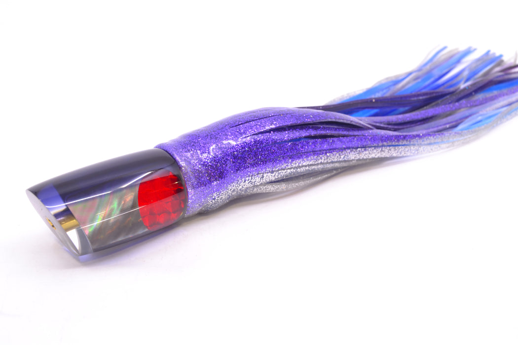 Crampton Baits Real Tahitian MOP Black Back Mini HoG 9" 4oz Skirted Purple-Silver