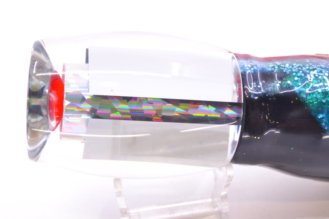 Aloha Lures Clear Mirrored Rainbow Flake XL Beauty 14" 12.5oz Skirted Evil GZE
