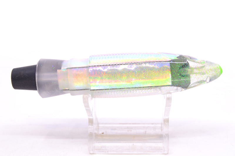 Bonze Lures Silver Rainbow Green Iridescent Back Weapon 9" 6.8oz