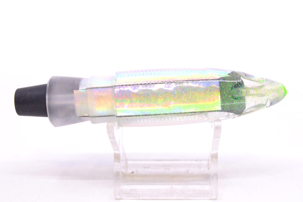 Bonze Lures Silver Rainbow Green Iridescent Back Weapon 9" 6.8oz
