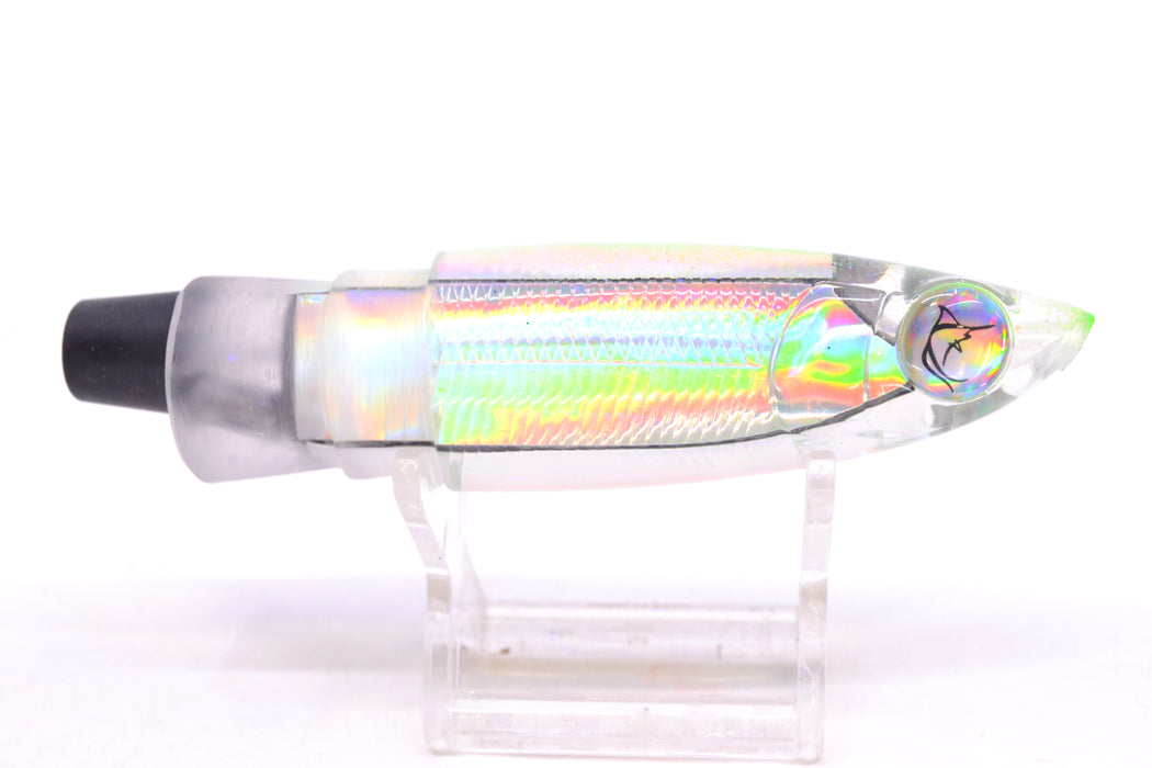 Bonze Lures Silver Rainbow Green Iridescent Back Weapon 9" 6.8oz