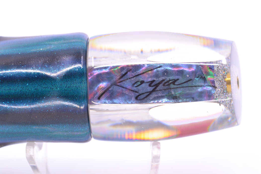 Koya Lures Rainbow MOP Red Eyes Small 861 10" 6oz Fire Tailz Vinyl Skipjack GZE