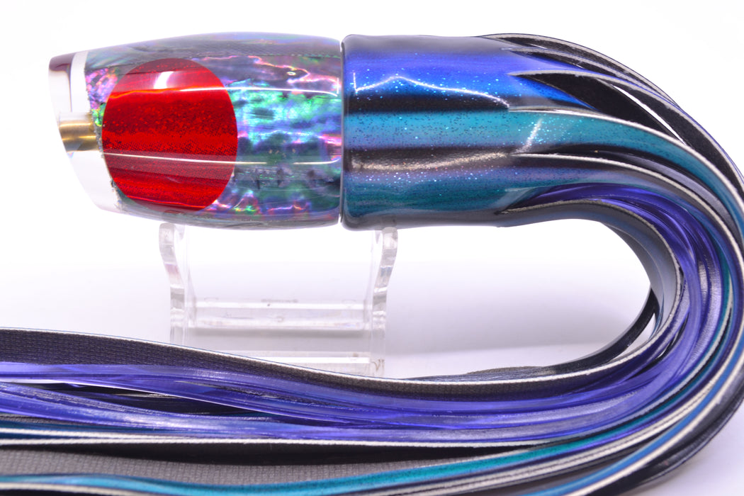 Koya Lures Rainbow MOP Red Eyes Small 861 10" 6oz Fire Tailz Vinyl Skipjack GZE